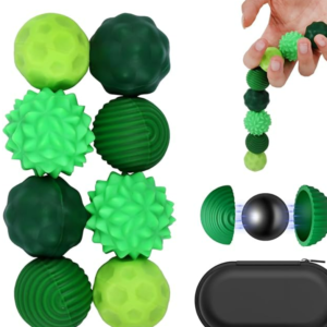 8 Stück Magnetische Fidget Toys, Magnetkugeln Stressball, Silikon Sensorik Spielzeug